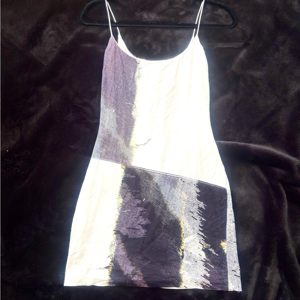 Nicole Miller Studio Elegant White and Black Dress